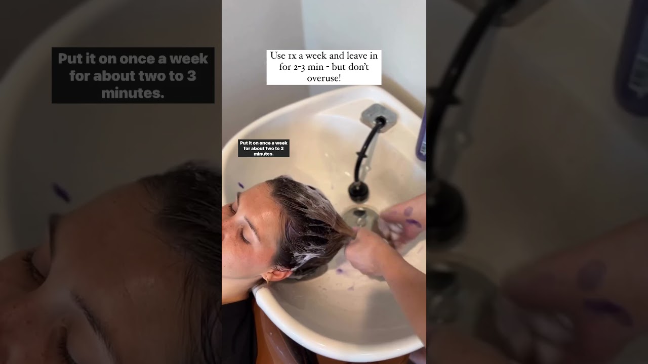 How to Properly Use Purple Shampoo | #Shorts | Hair.com By L&rsquo;Or&eacute;al