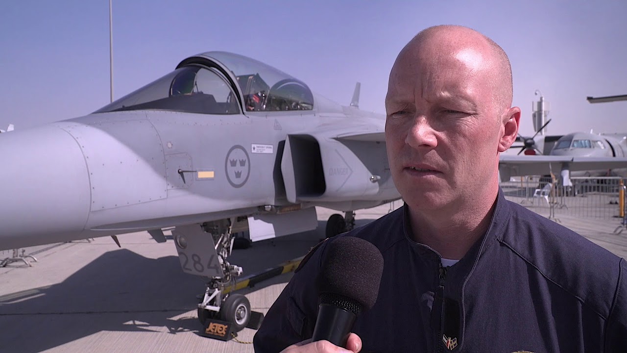 Gripen C at Dubai Air Show