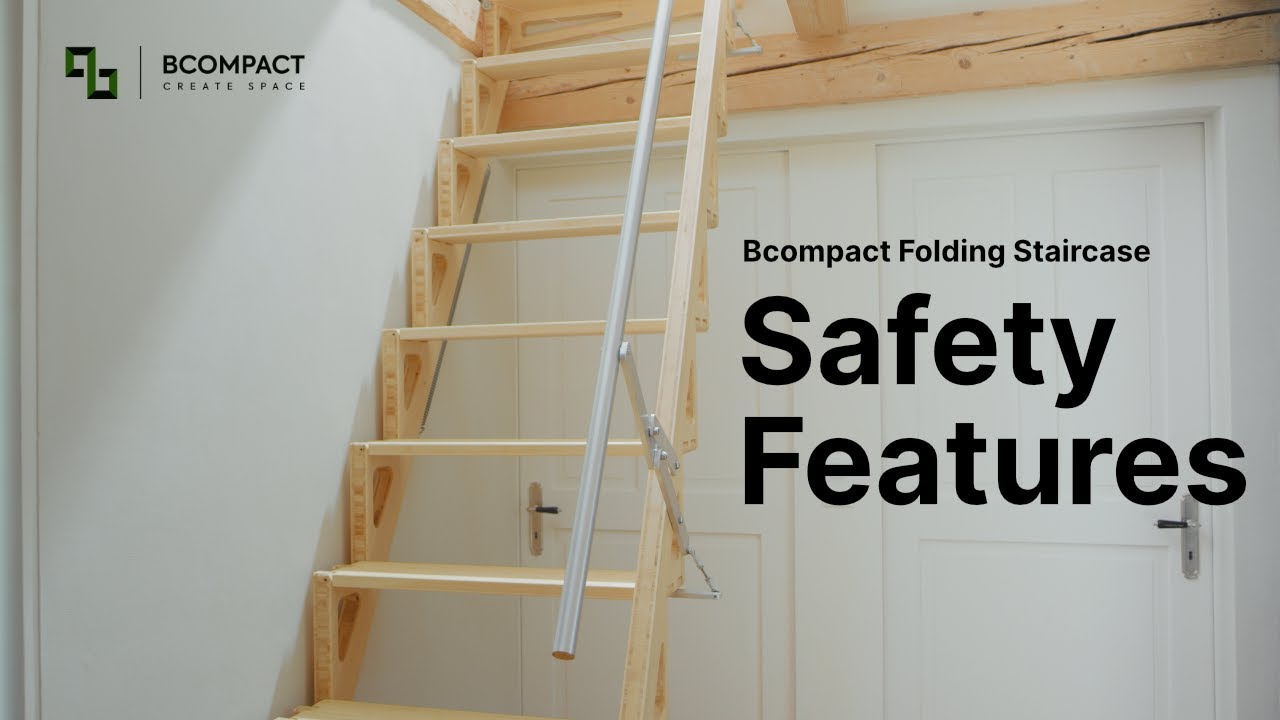 Space-Saving Folding Stairs & Ladders | Safety Locks, Handrails + Sustainable Design | Bcompact
