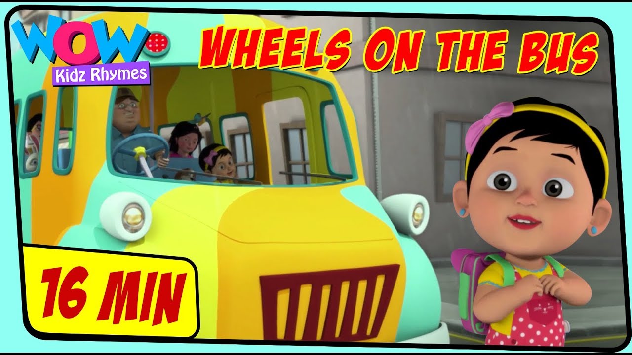 Wheels on the bus | English Rhymes for Children | Songs for Kids | Nyras Rhymes
