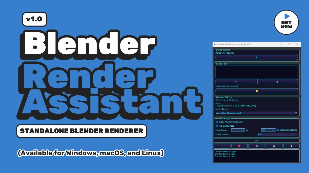 Blender Render Assistant - Batch Projects Renderer | Super Fast Rendering #blender #blender3d