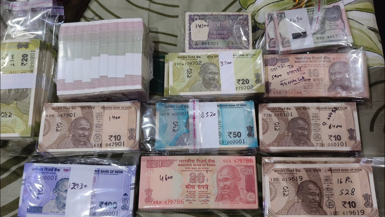 Buy Rare 1 Rupee Gandhi Notes Packet| Fancy Number Notes Packet Ending 786 Notes Value and lots more