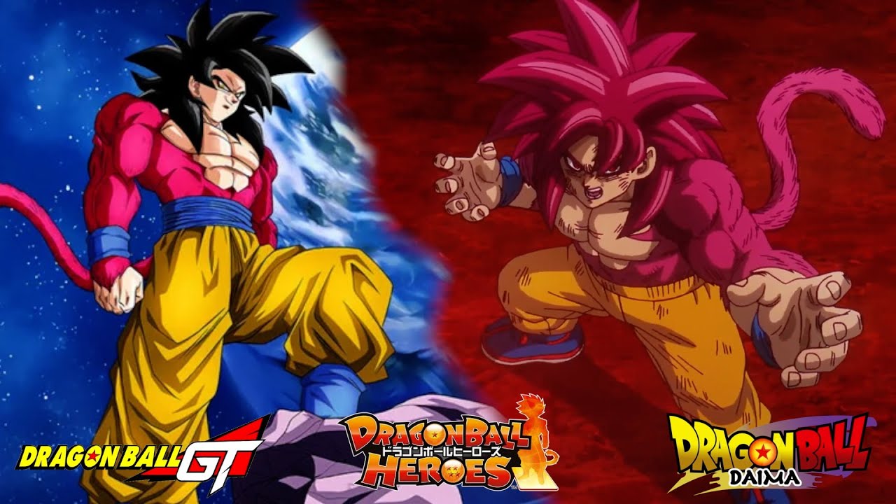 Dragon Ball: Every Goku Super Saiyan 4 Transformation Supercut (Including Fusions)
