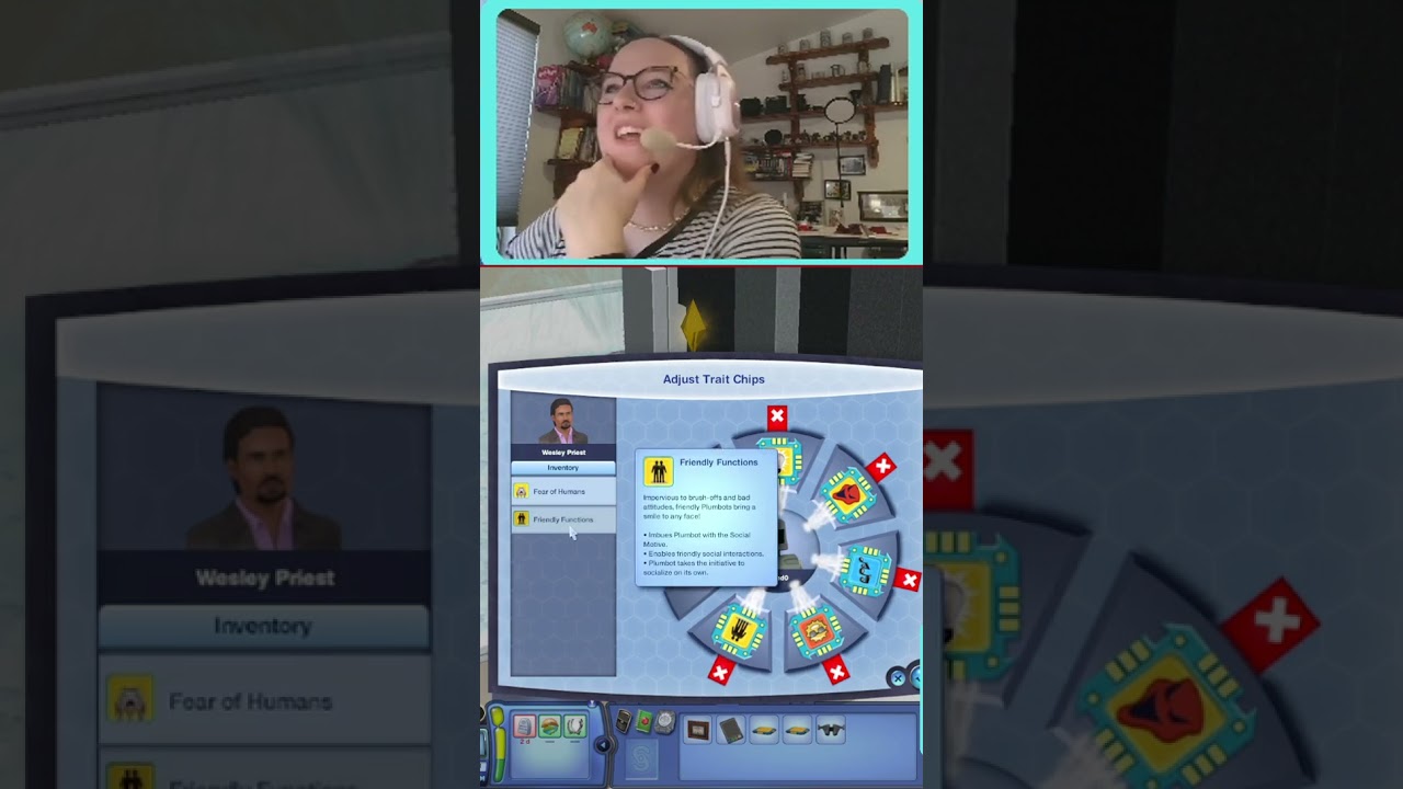 Adjusting a Plumbot's Trait Chips | #charlestulip on #Twitch