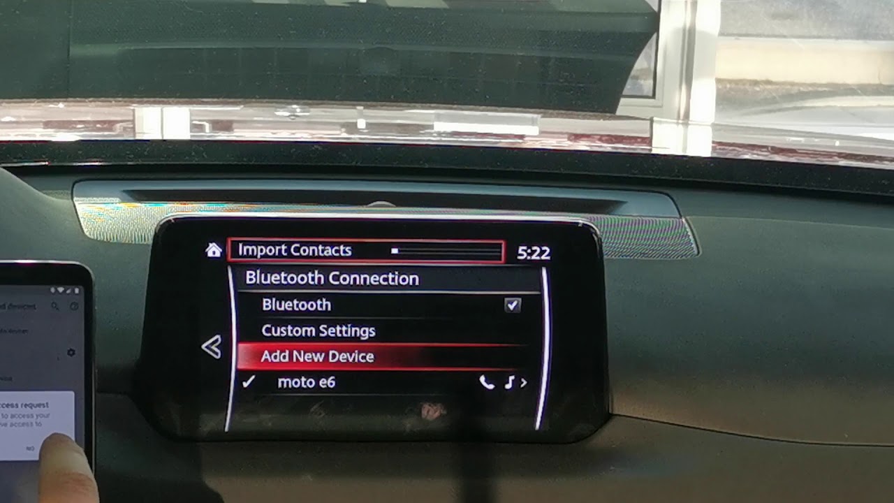Bluetooth pairing a Phone CX 5 & CX 9