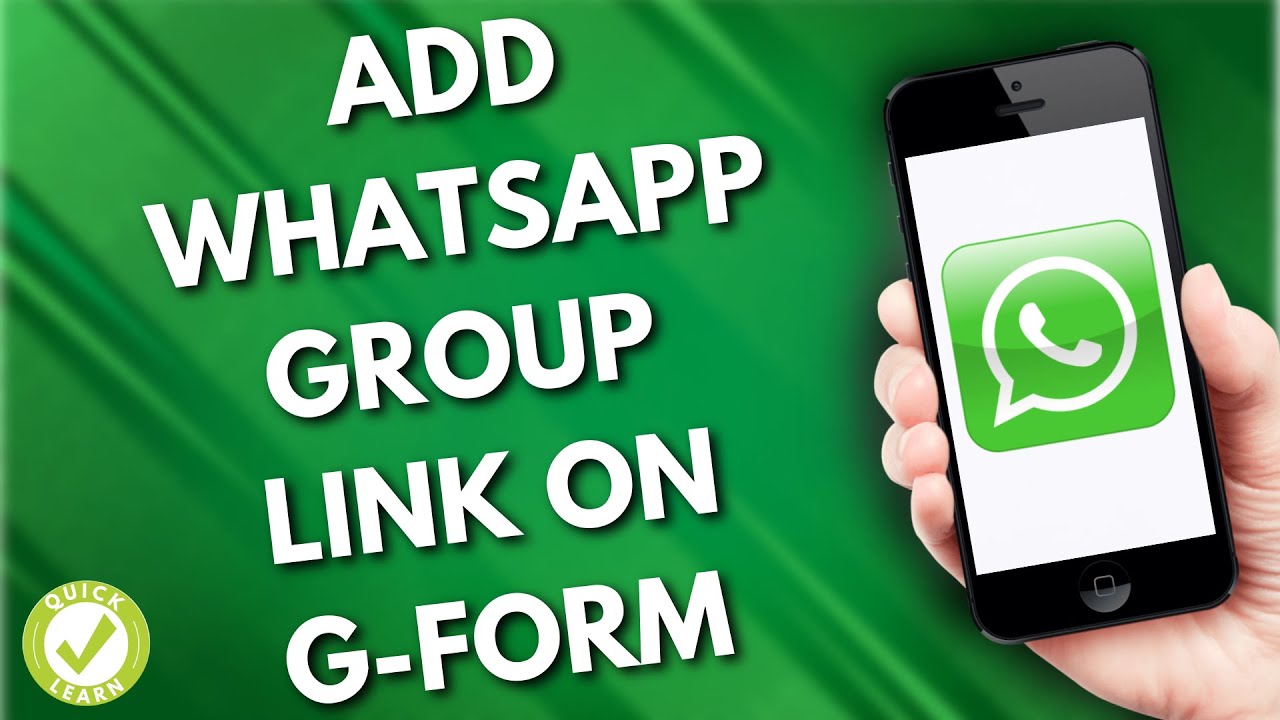 Как добавить ссылку на группу WhatsApp в форму Google (простые шаги)