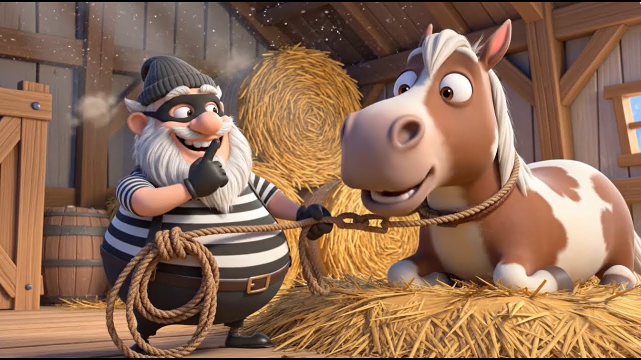Thief in Old MacDonald's Farm!🐥 EP-1 | Funny Farm Cartoon for Kids | Sneaky Thief & Surprise Chicks🐣