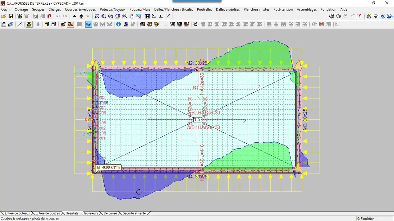 TUT0-CYPECAD: COMMENT APPLIQUER LA POUSSEE DE TERRE