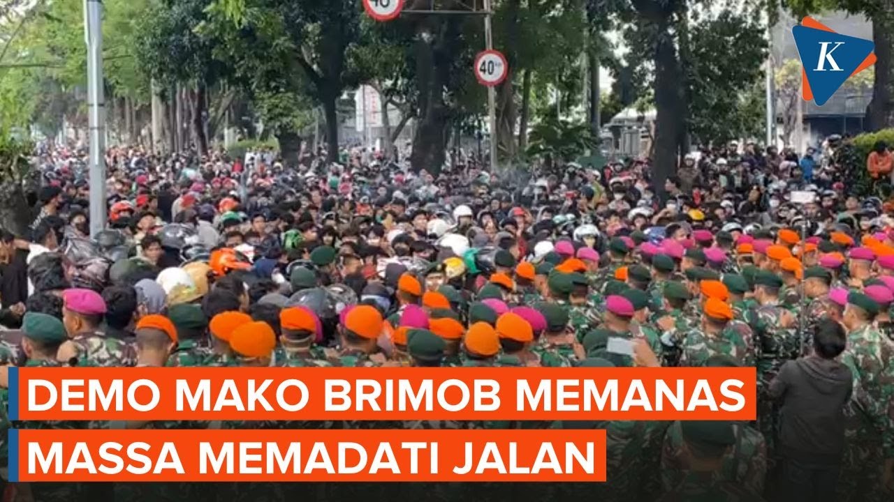 Situasi Memanas Demo di Mako Brimob Kwitang