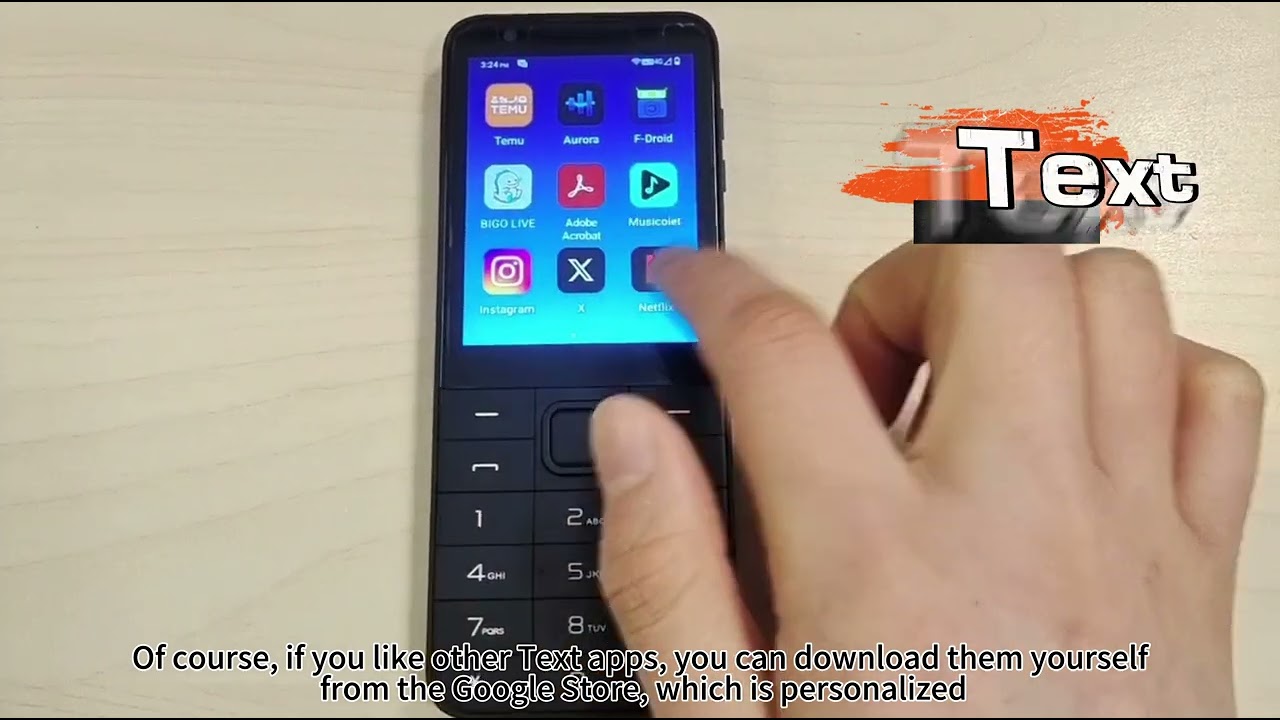 TIQ MINI M5 & Text apps