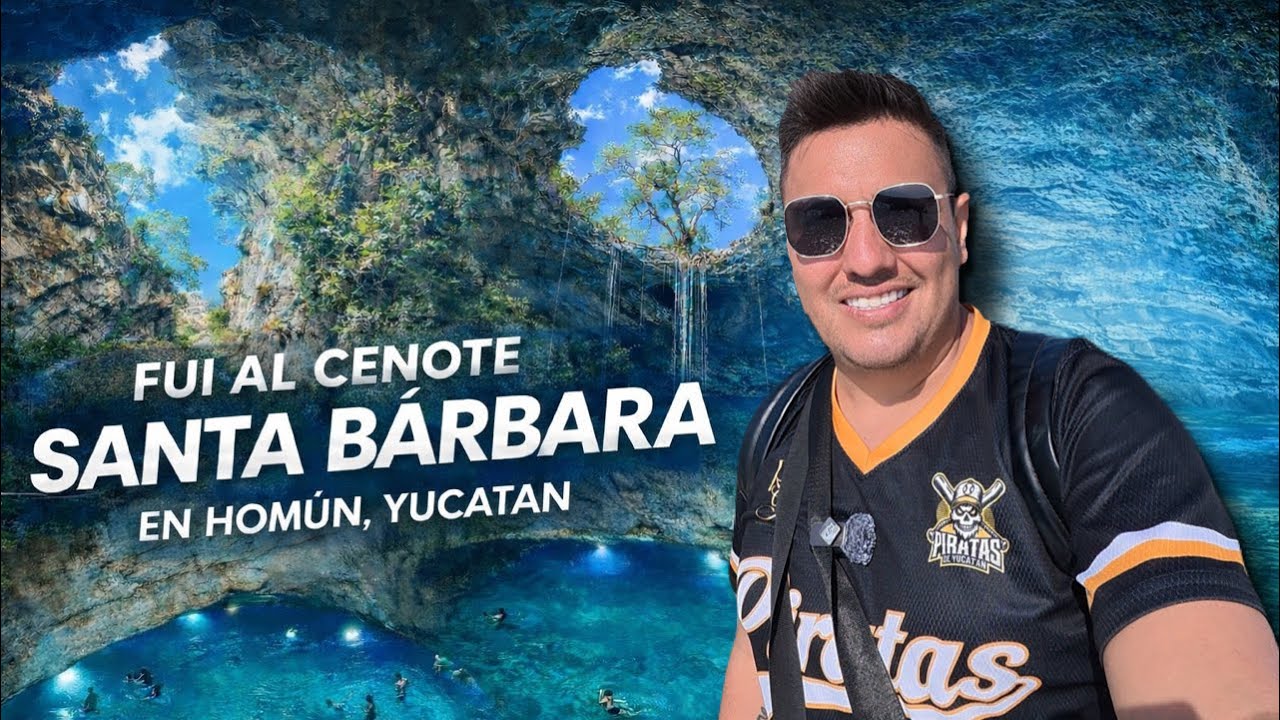 Visitando el Cenote Santa Bárbara en Homún, Yucatán