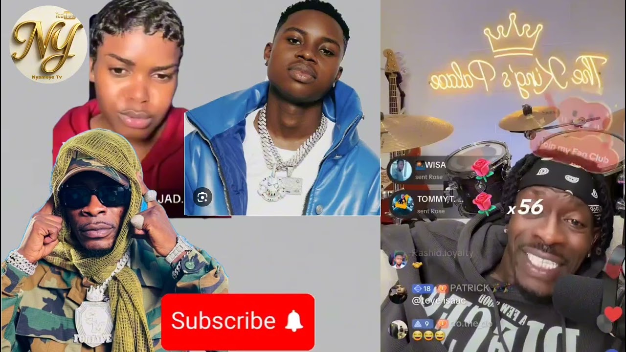 Shatta wale is live on tiktok and is talking about his life story,and Nigeria tiktok peller..