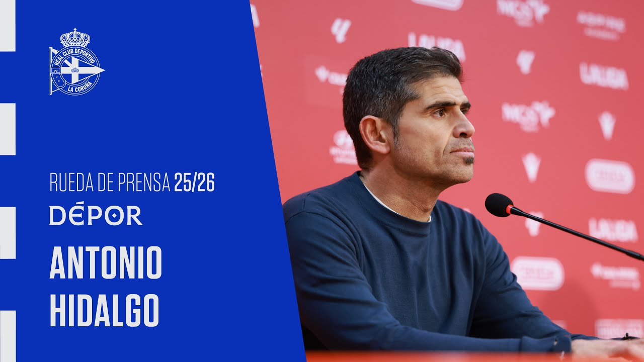 Rueda de prensa de Antonio Hidalgo tras el CyD Leonesa 0 - 1 RC Deportivo