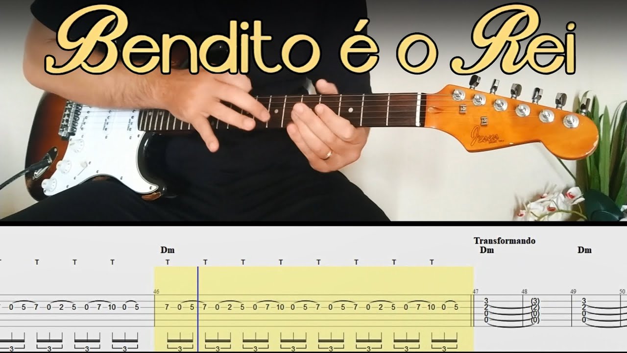 Fhop - Bendito é o Rei GUITAR | Tab + Backing Track