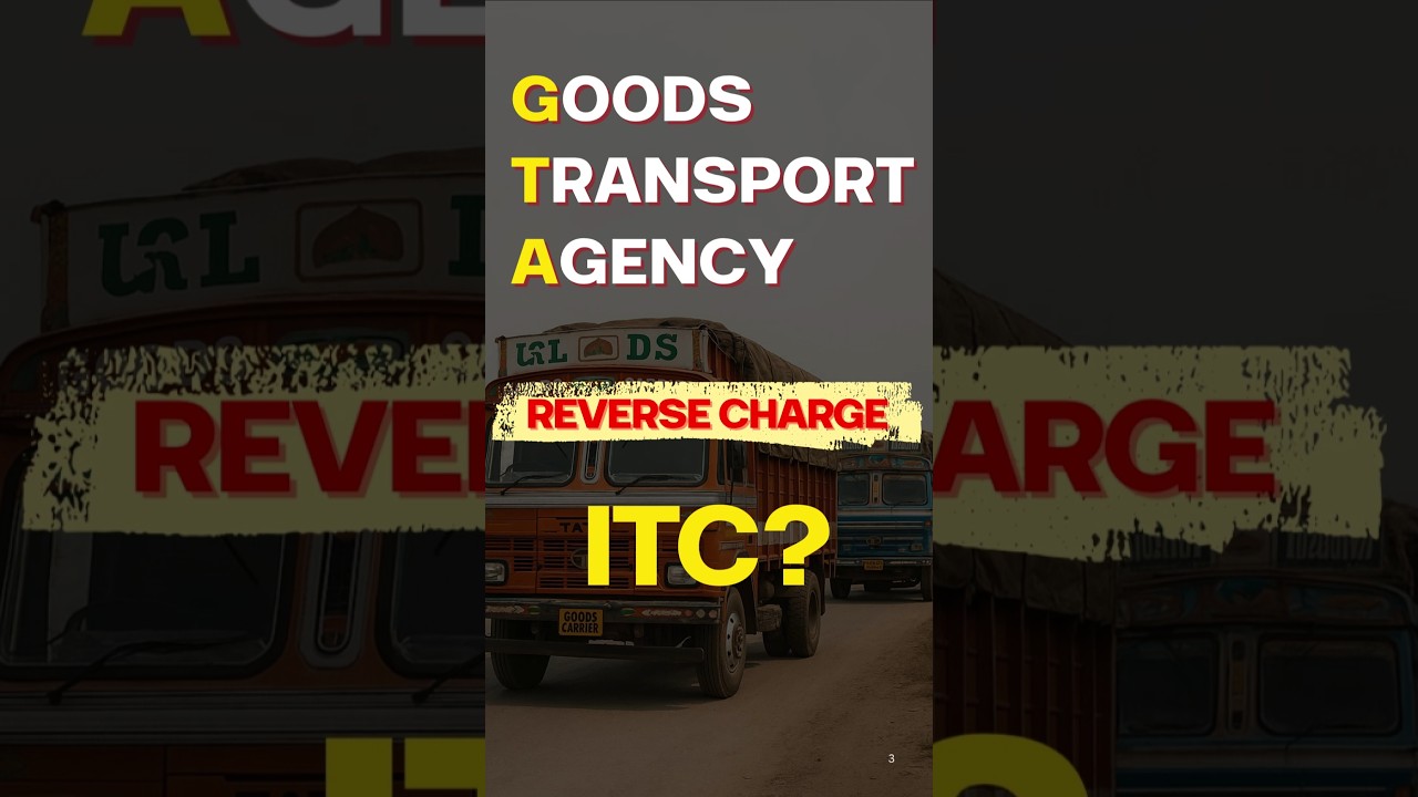 GTA Service Explained: Reverse Charge, Rates, ITC, Consignment Note ! #rcm #transport #gst #bilty