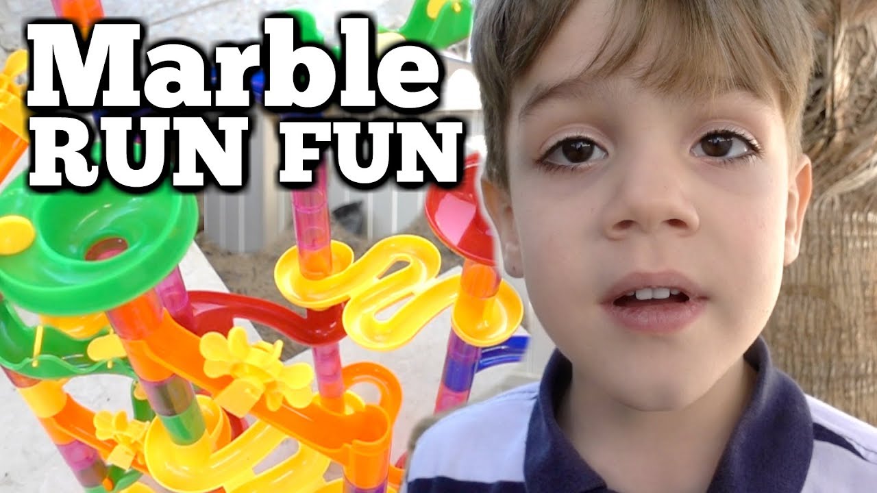 MARBLE RUN Maze Race with Marbles Toy Game! Let's Play!