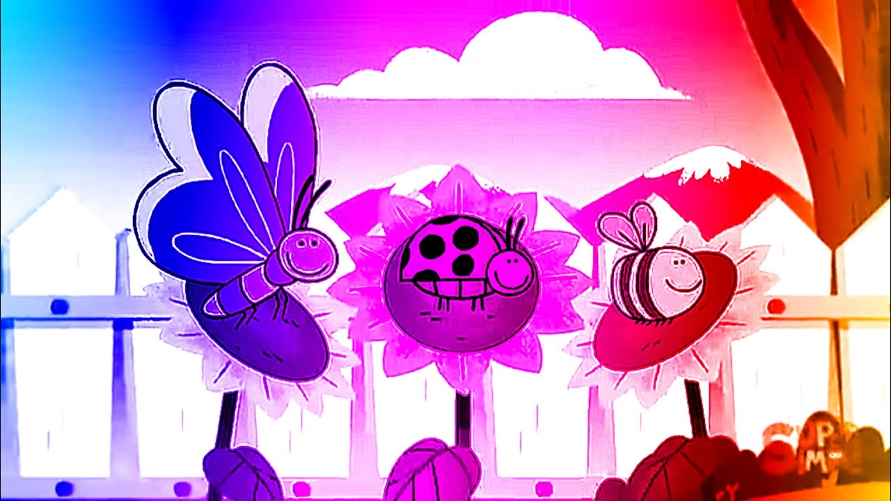 Butterfly Lady Bug and Bumble Bee in the Garden| Sponsord By Gamavision Csupo Effects 