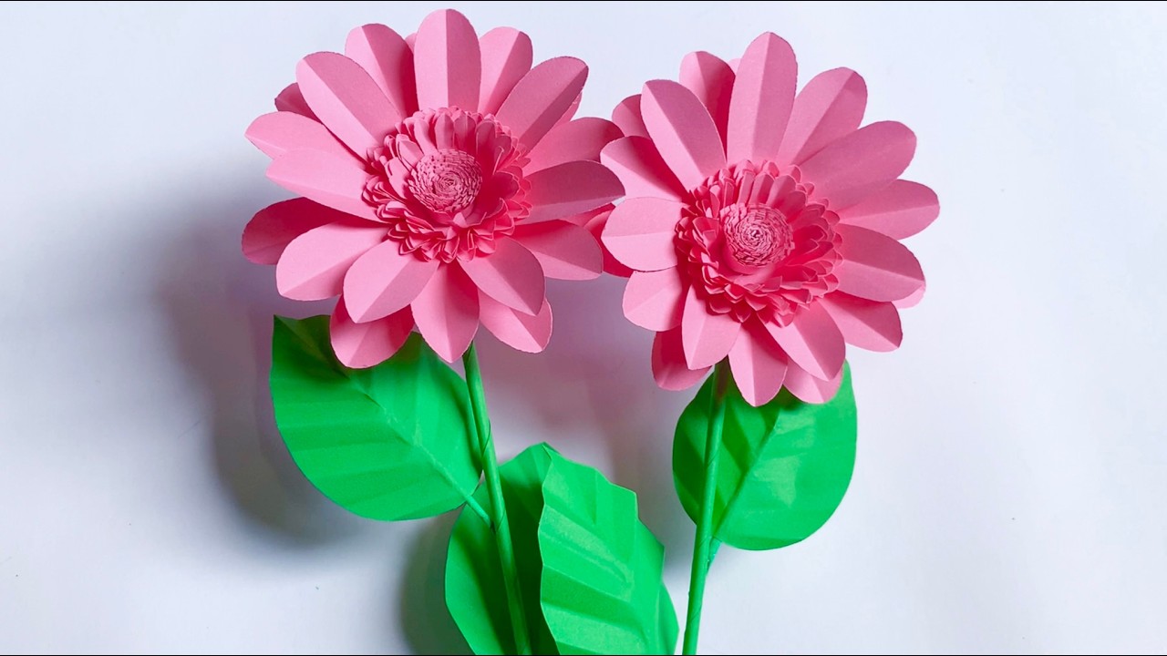 How To Make Beautiful Paper Flower Tutorial| Paper Flower DIY Idea For Home Decoration