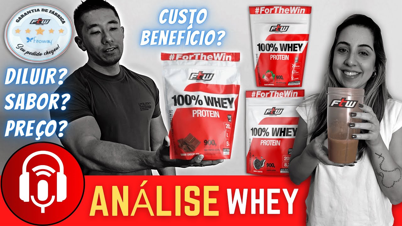 Whey Protein Concentrado 100% FTW | Análise de Sabor, Preço, Diluir e Custo por Dose