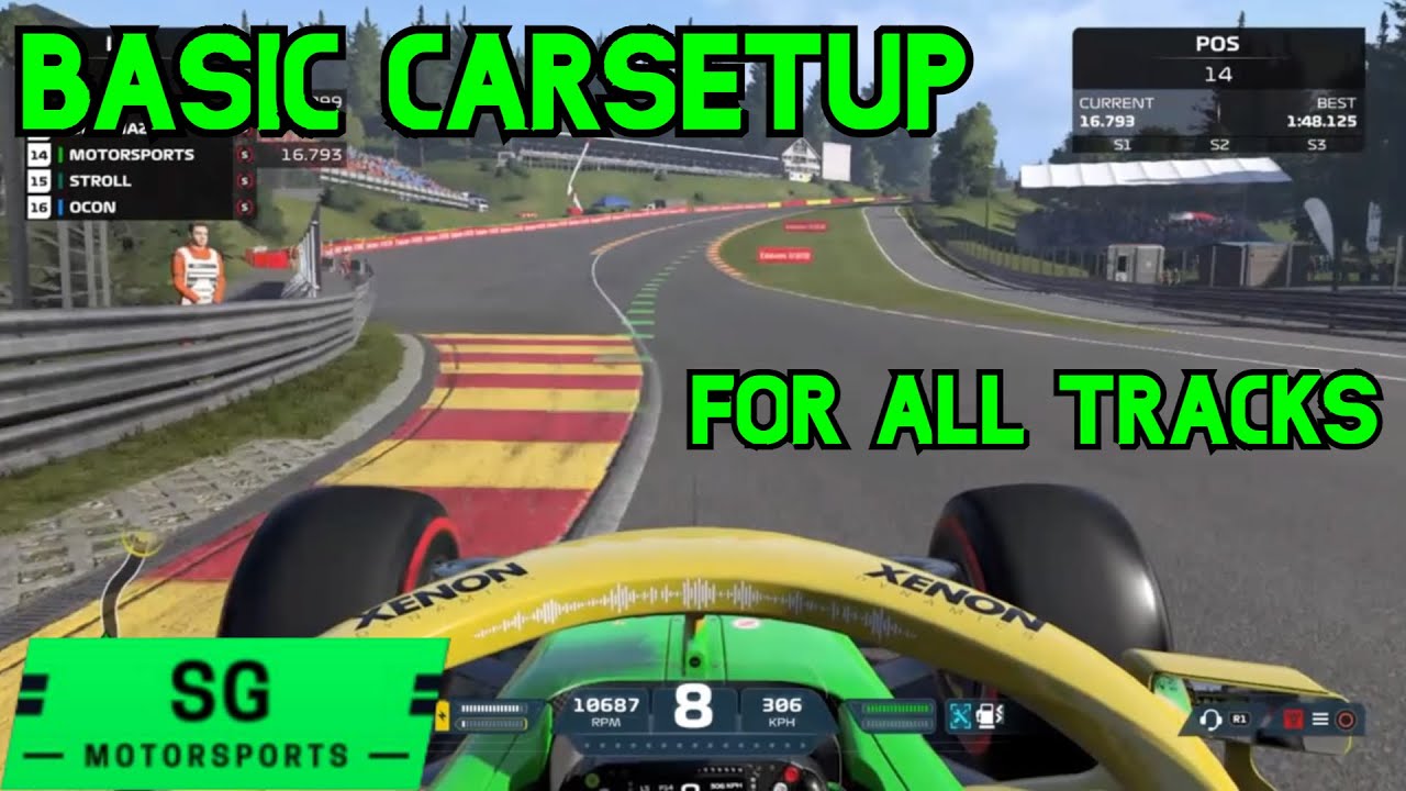 F1 2021 Basic Carsetup for all Tracks!