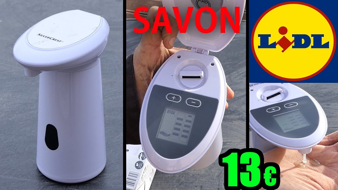 LIDL distributeur de savon automatique SILVERCREST Automatic Soap Dispenser Sensor-Seifenspender