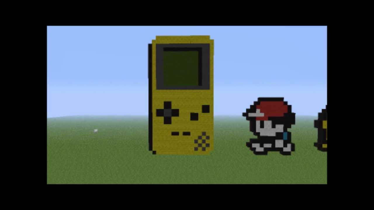 MINECRAFT - YELLOW GAMEBOY POCKET PIXEL ART!