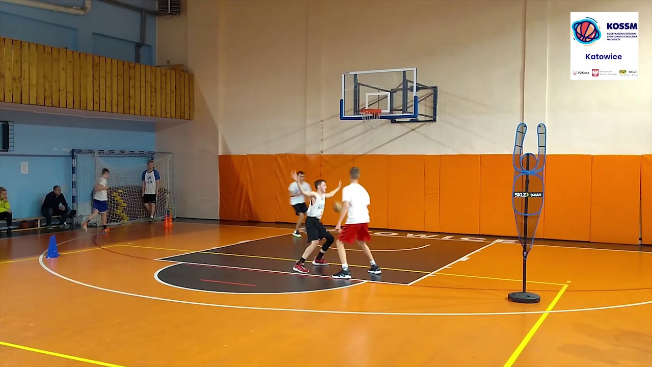 KOSSM Katowice - Podstawy współpracy w ataku. Doskonalenie współpracy dwójkowa i trójkowa.