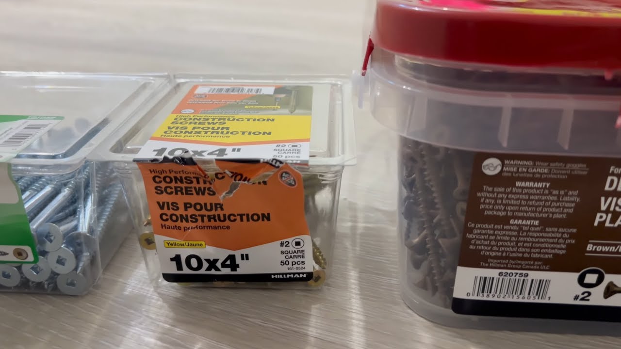 Deck Screws vs. Construction Screws vs. Wood Zinc Screws