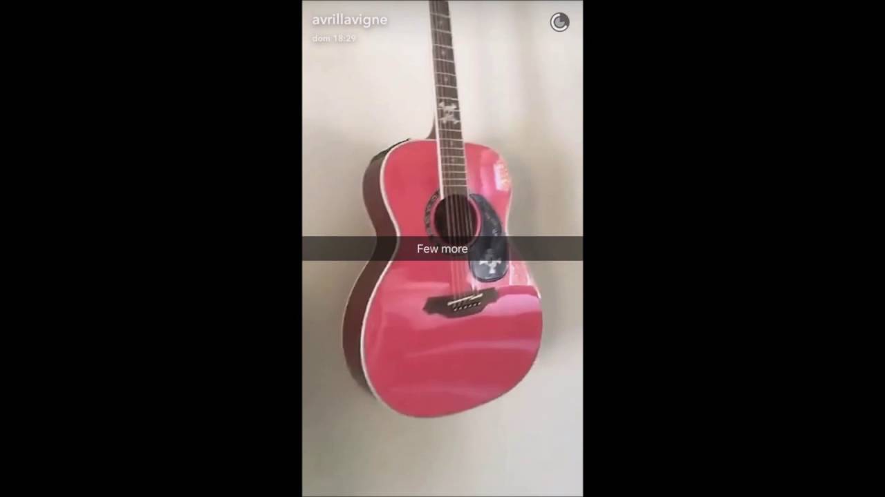 Avril Lavigne On Snapchat | Guitar Electric + Sister Michelle + Wild Turkey