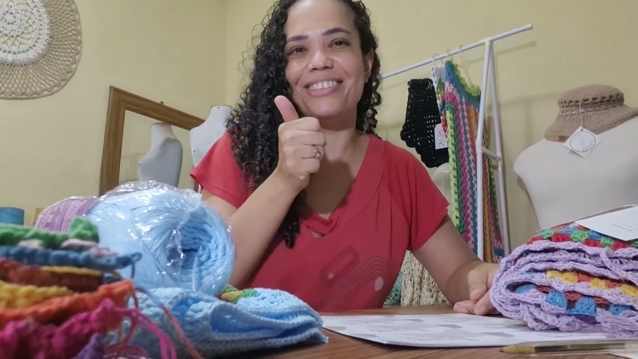 24 h de crochê,  produção em tempo real 