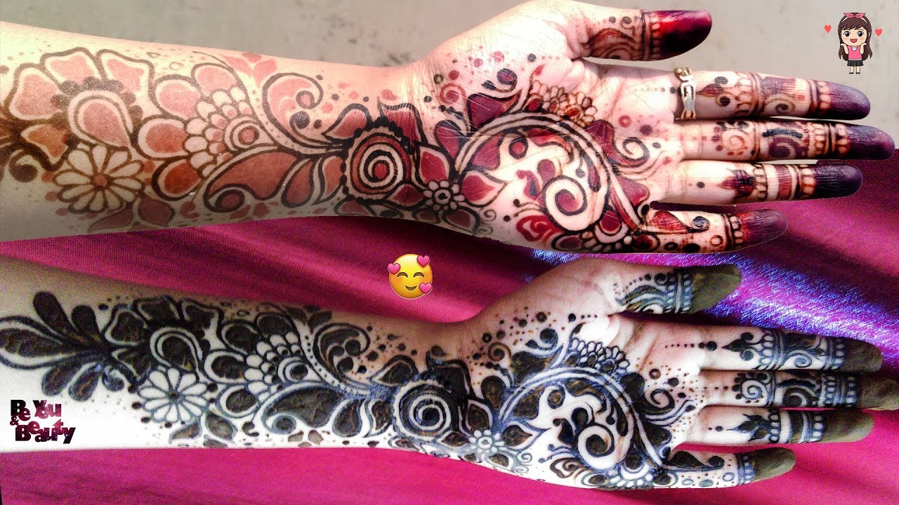 Black And Red Mehndi Designs | Be you and beauty