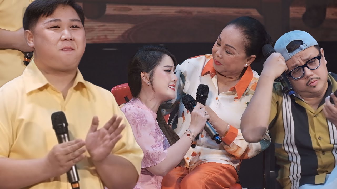 Hồng Loan có tiết mục hài quá hay cùng cô Kiều Mai Lý, Gia Bảo và Hữu Phước