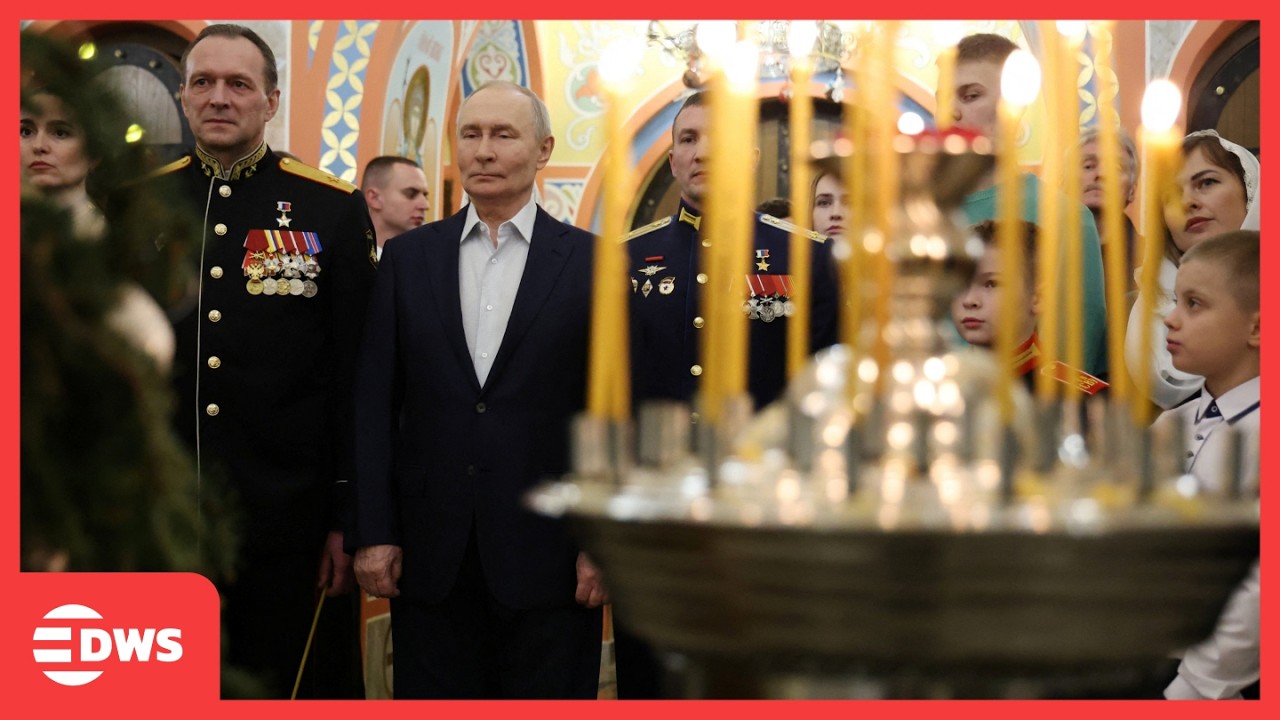 FULL CEREMONY: Putin Attends Orthodox Christmas Service in Moscow as Russia Marks Holiday | AK1G