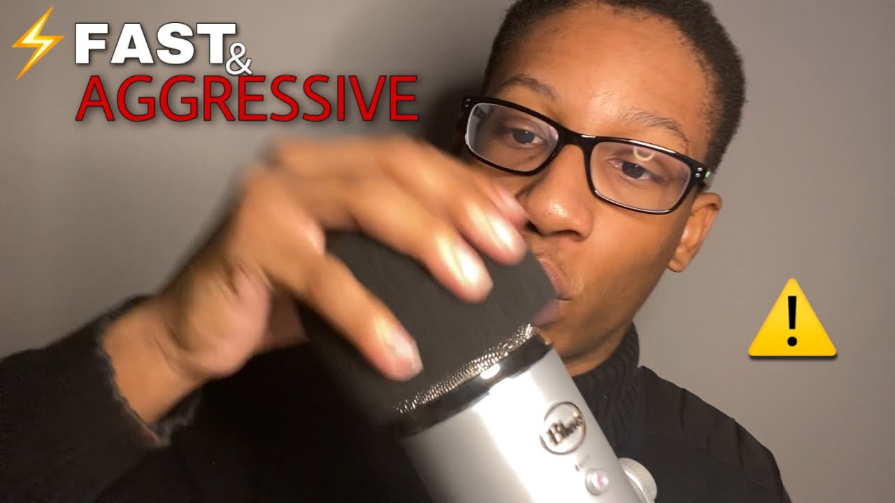 ASMR FRANÇAIS : FAST & AGGRESSIVE MIC TRIGGERS, SCRATCHING ⚡️⚠️
