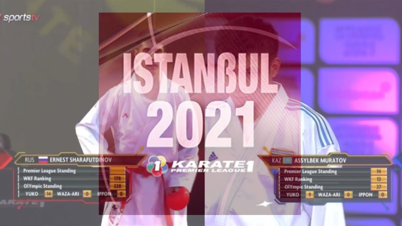 Karate 1 Istanbul 2021 Bronze Male Kumite -67kg Ernest Sharafutdinov (RUS) vs Assylbek Muratov (KAZ)