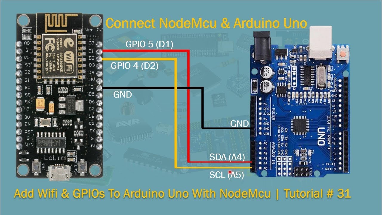 Arduino и NodeMCU | Добавление WiFi и GPIO | Урок № 31