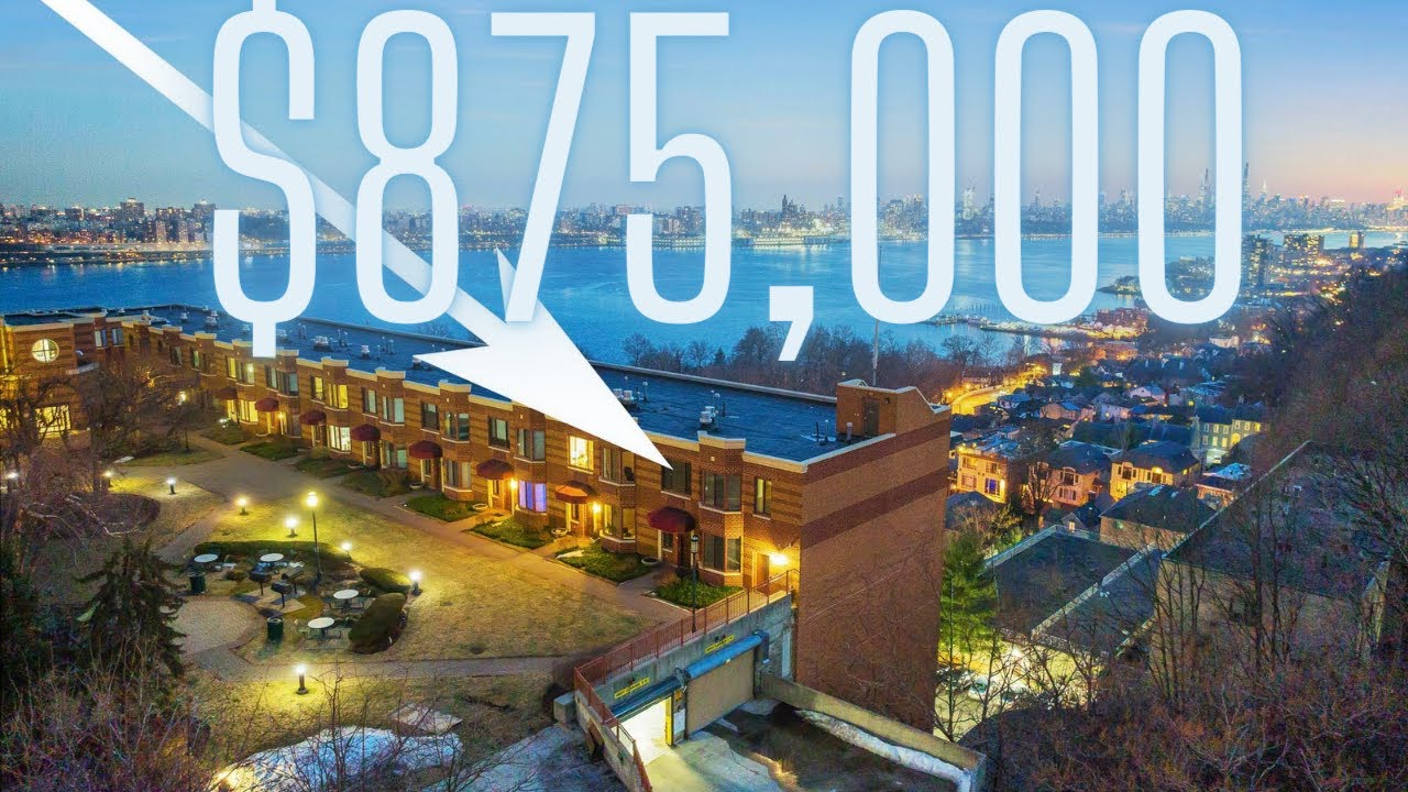 TOURING A $878K TOWNHOUSE OVERLOOKING NYC IN FORT LEE NJ
