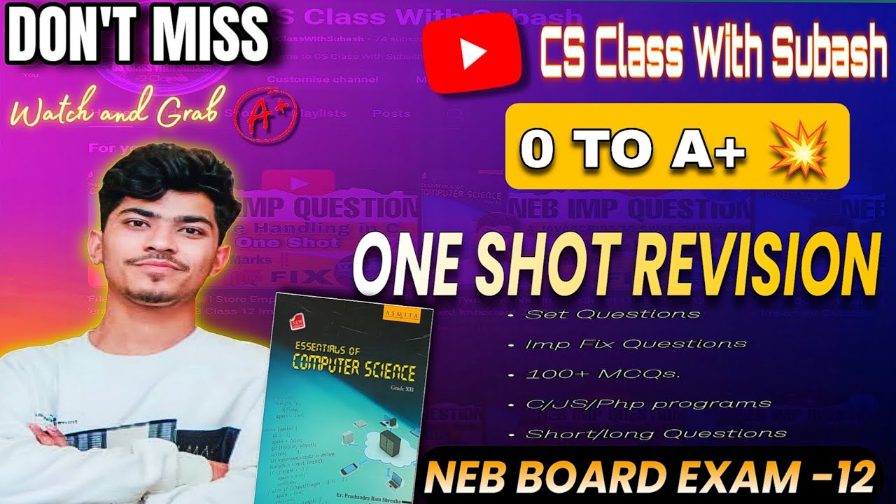 NEB Class 12 Computer Science | Full Book One Shot + Set Questions 2081