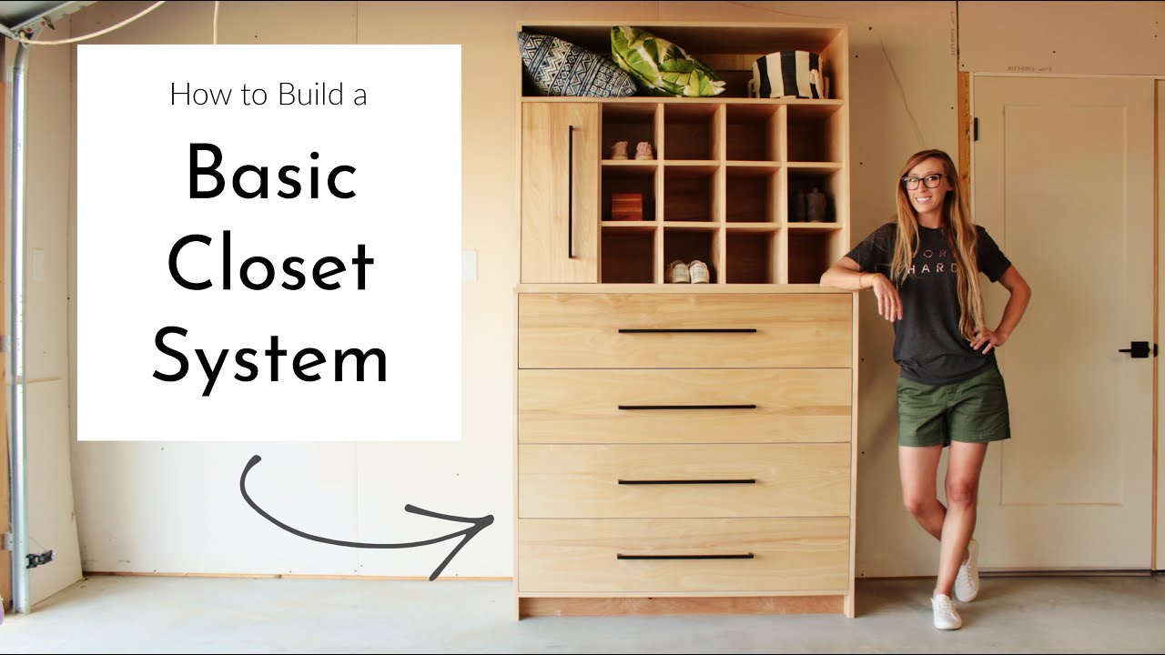 How to Build a Closet System--{Drawers, Cubbies, & Belt/Tie Rack!}