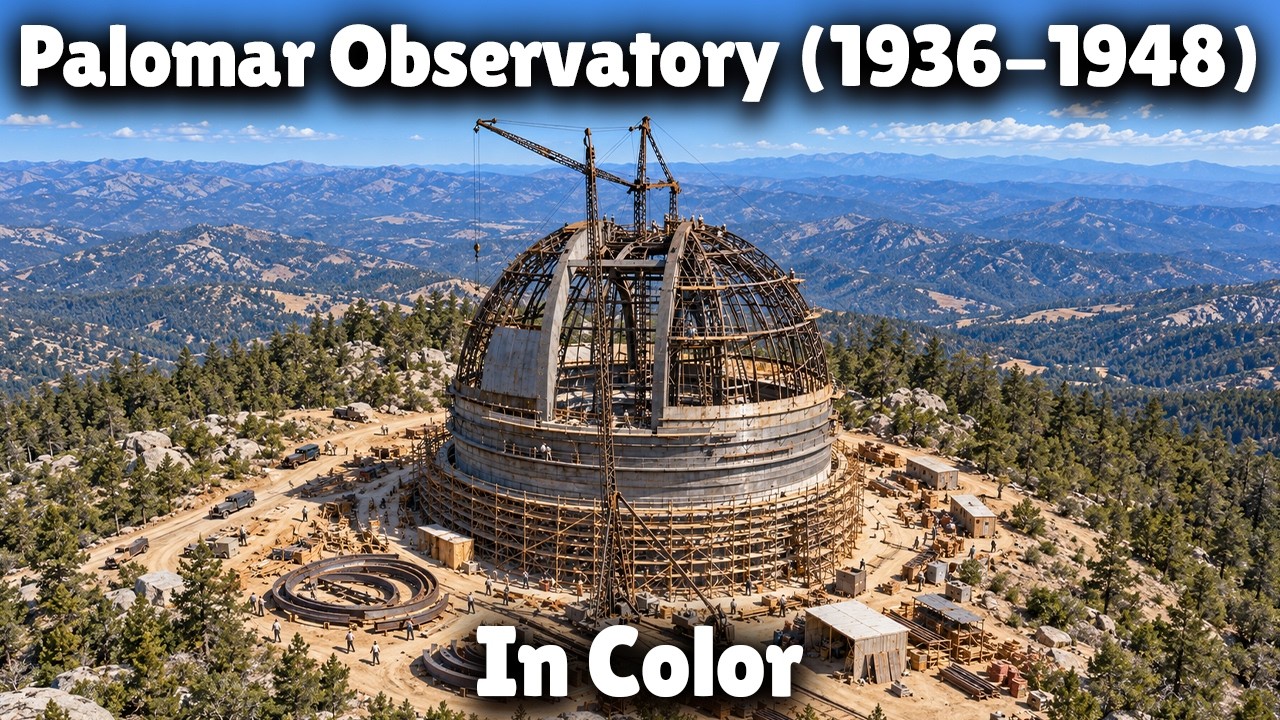 How They Built the World's Largest Telescope (1936-1948) - Palomar Observatory