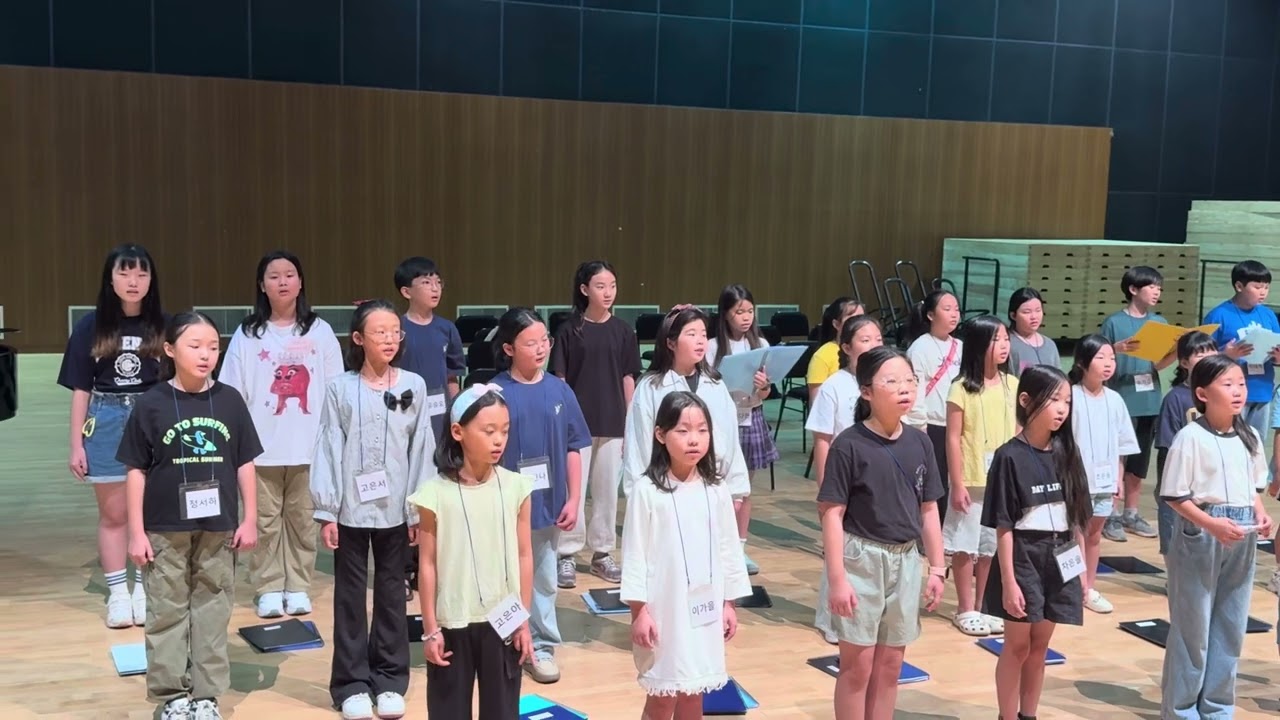 나는 반딧불 _ 보성군소년소녀합창단 연습 중