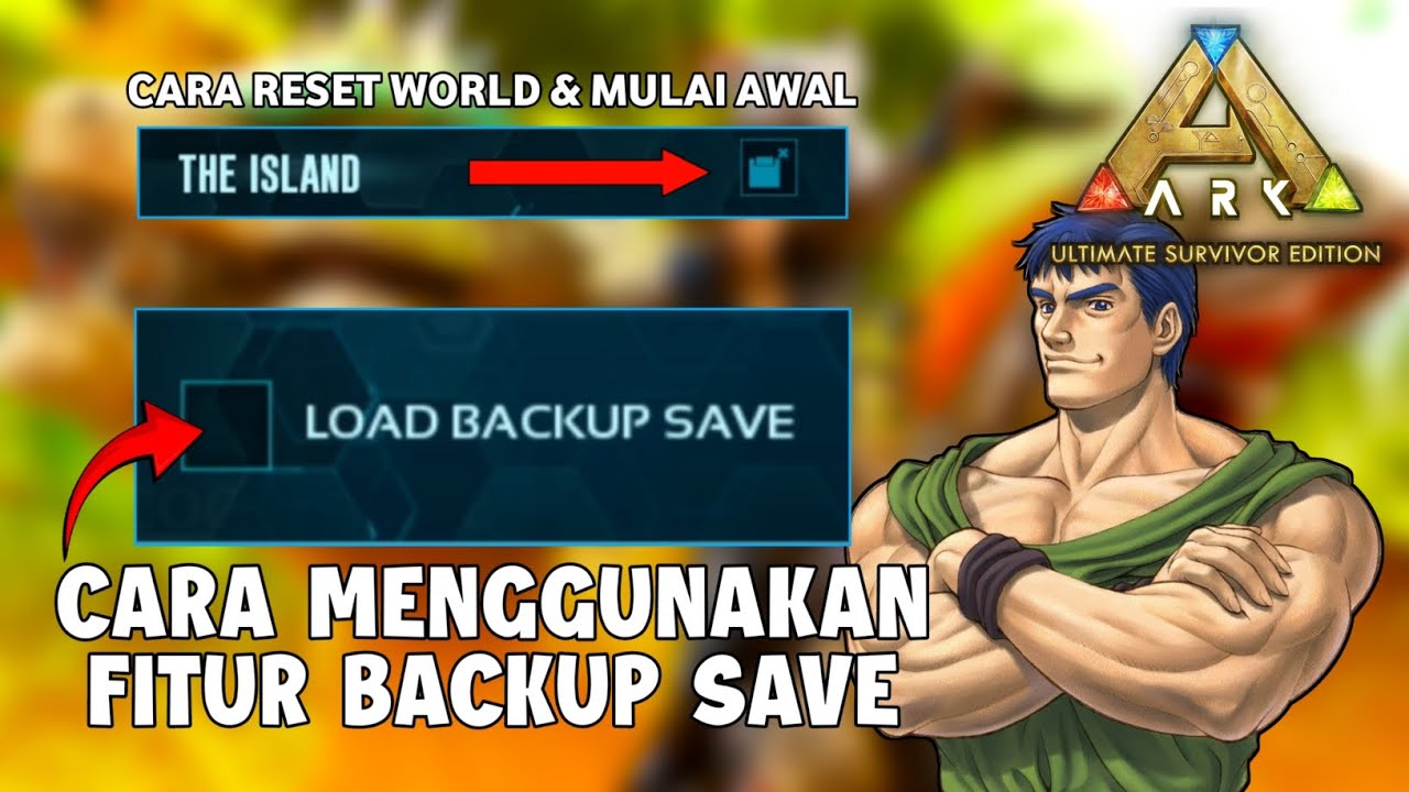 HOW TO USE THE SAVE LOAD AND RESET WORLD FEATURE - ARK MOBILE ULTIMATE GAMEPLAY