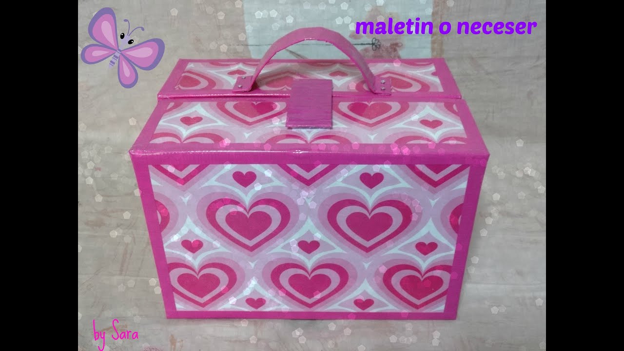 DIY maletin o neceser de carton