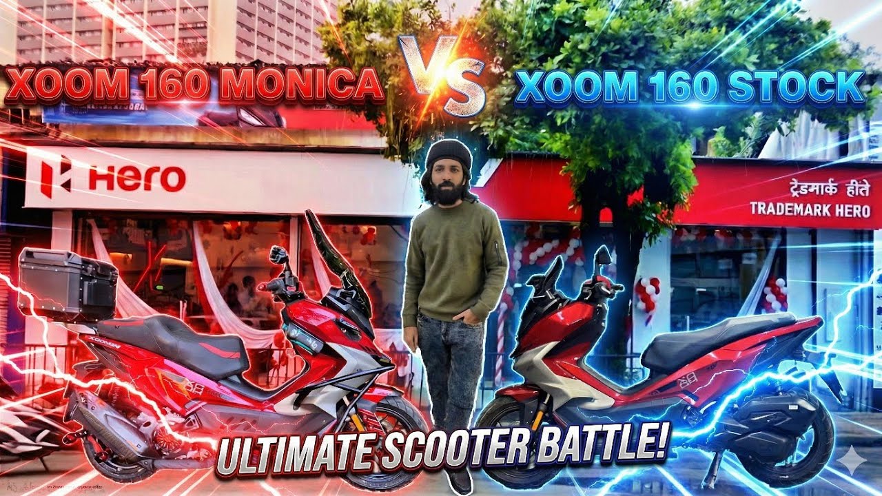 Hero Xoom 160 vs Xoom 160 Modified 