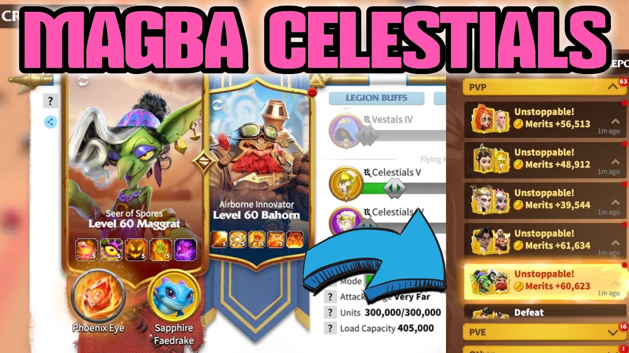 call of dragons - Impressive Maggrat & Bahorn Combo | testing & War reports