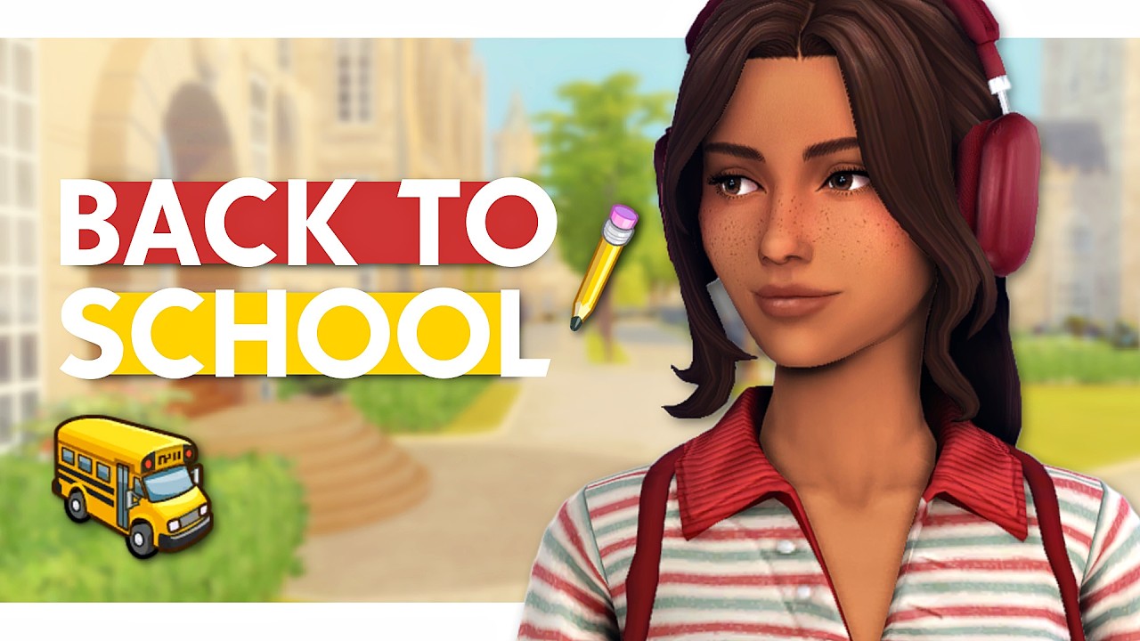 BACK TO SCHOOL - child, teen & young adult! 🎒✏️ | Sims 4 CAS + cc list!