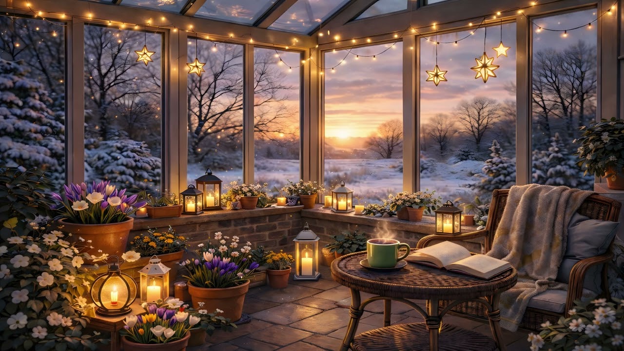 Silence of the Winter Garden 🕯️ Atmospheric Ethereal Acoustic Guitar for Evening with Lanterns 🕯️