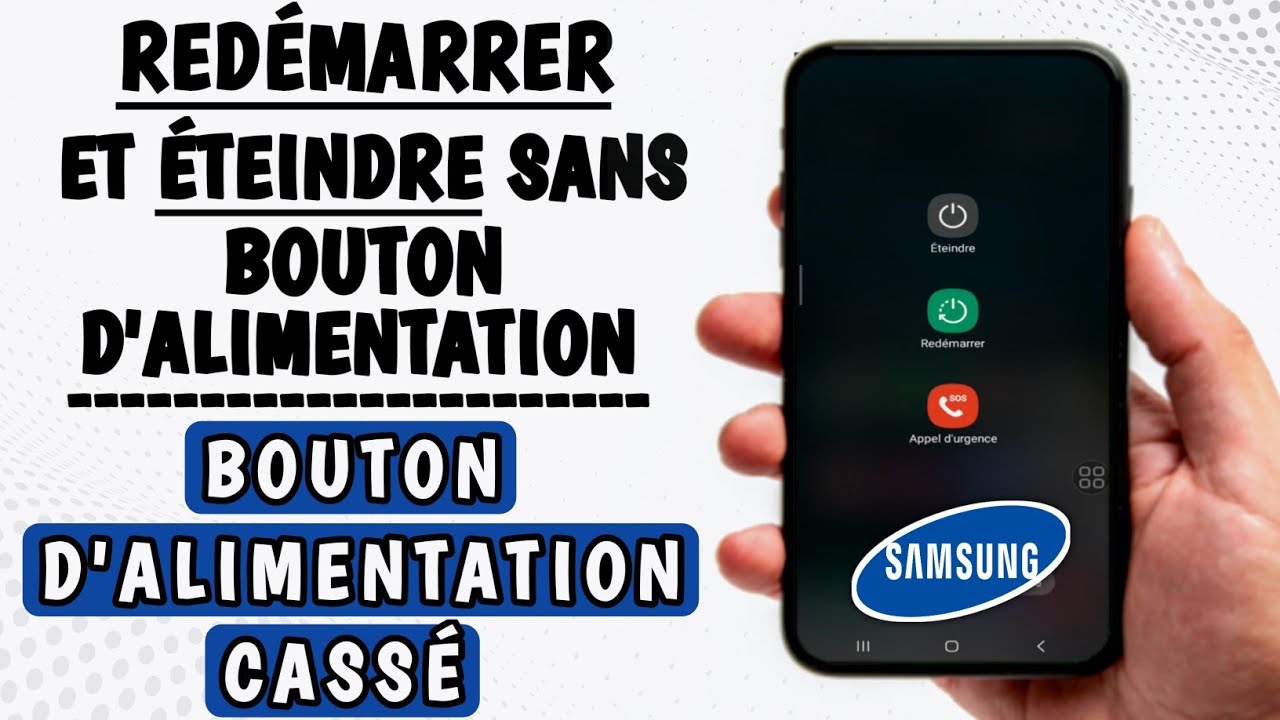 Comment éteindre et redémarrer un téléphone Samsung a03 sans bouton d'alimentation