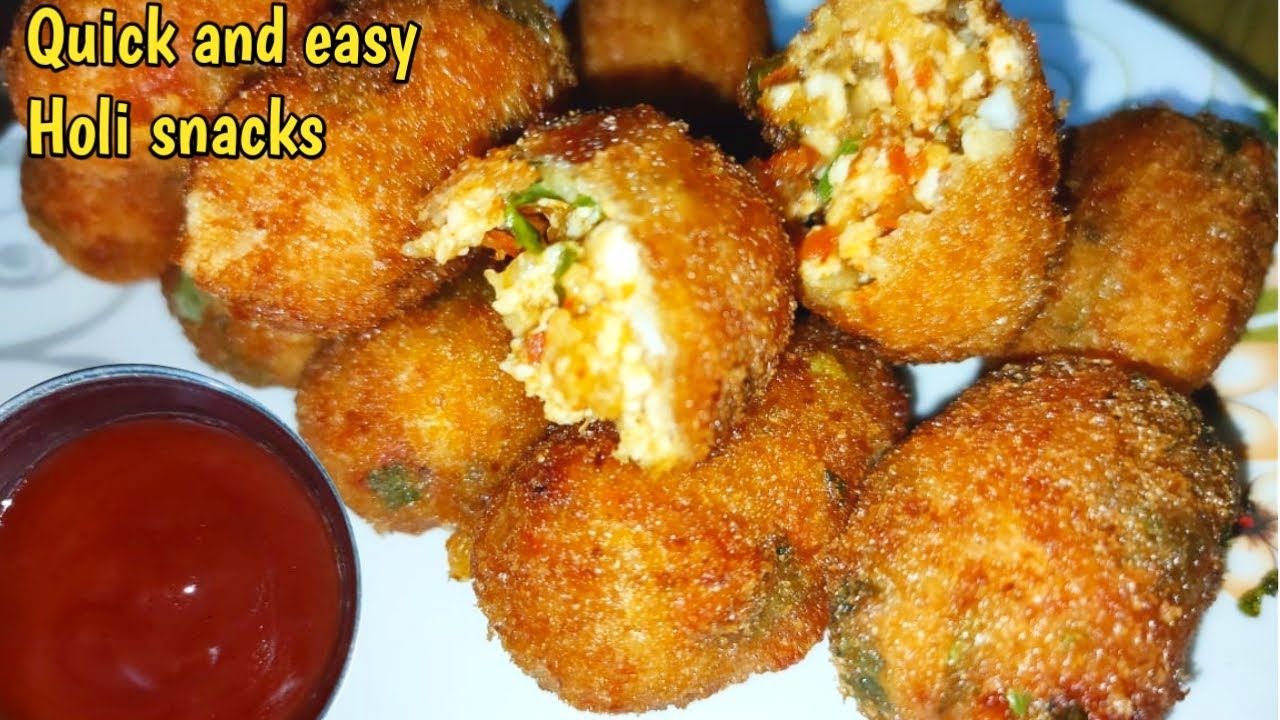 Crispy chatpata snacks | Holi snacks recipe| crispy cutlet recipe | evening snacks