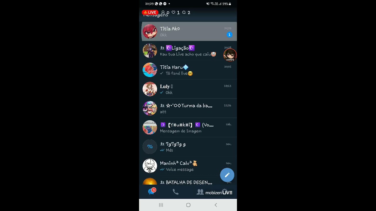 LIVE CAIU💔💞💢🥰🤌😍🖕🌷